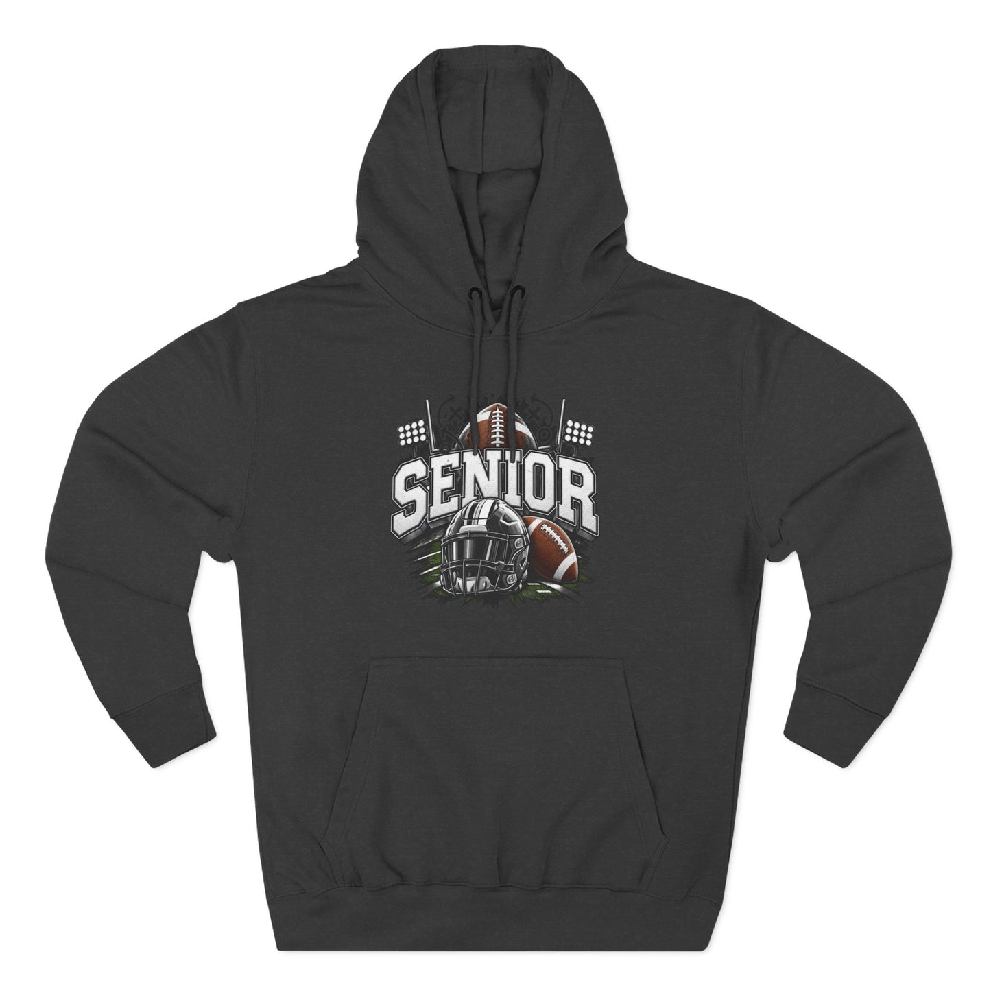 Senior Football Three-Panel Fleece Hoodie
