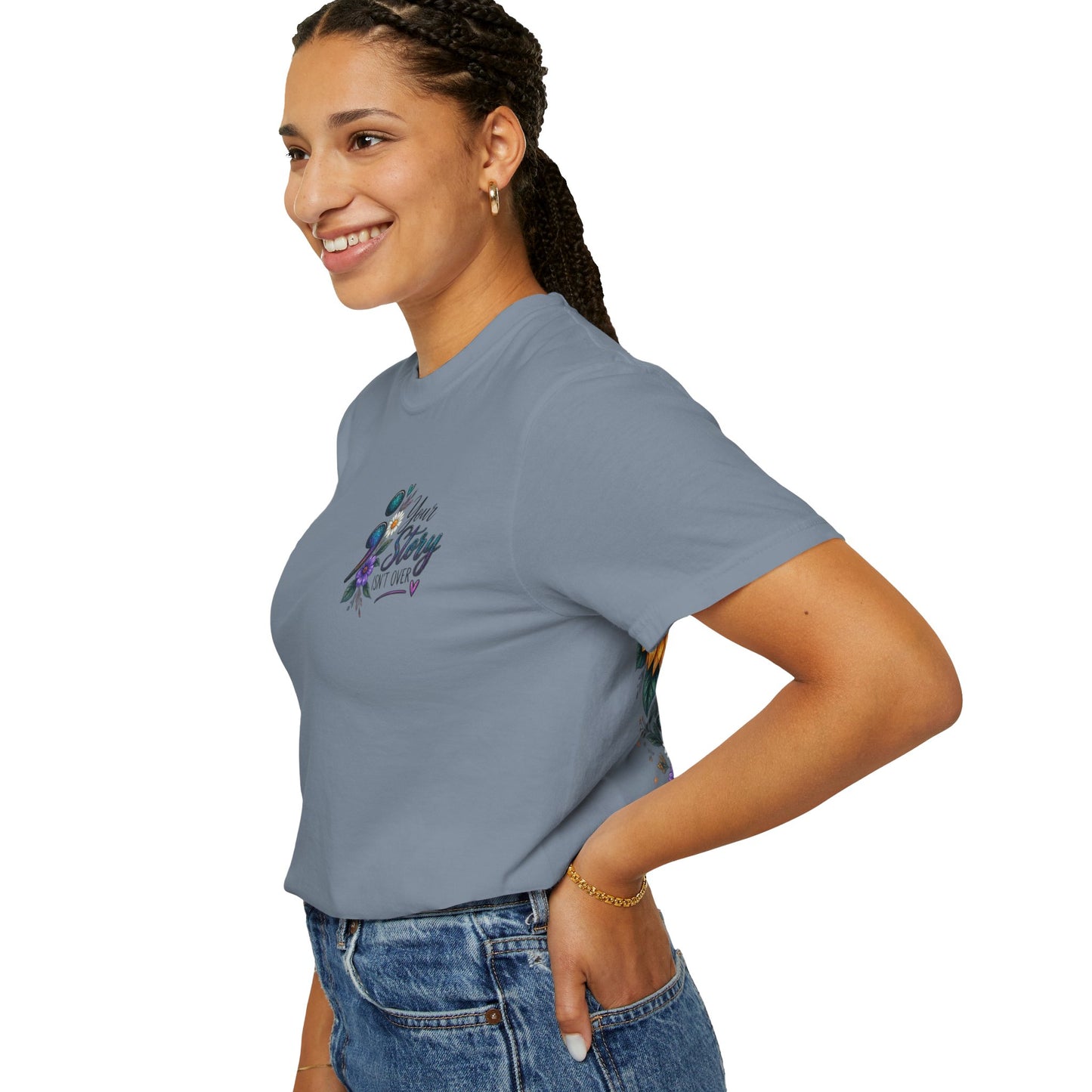Your Story isn't over yet /Semicolon Mental Health Awareness Comfort Color Tee