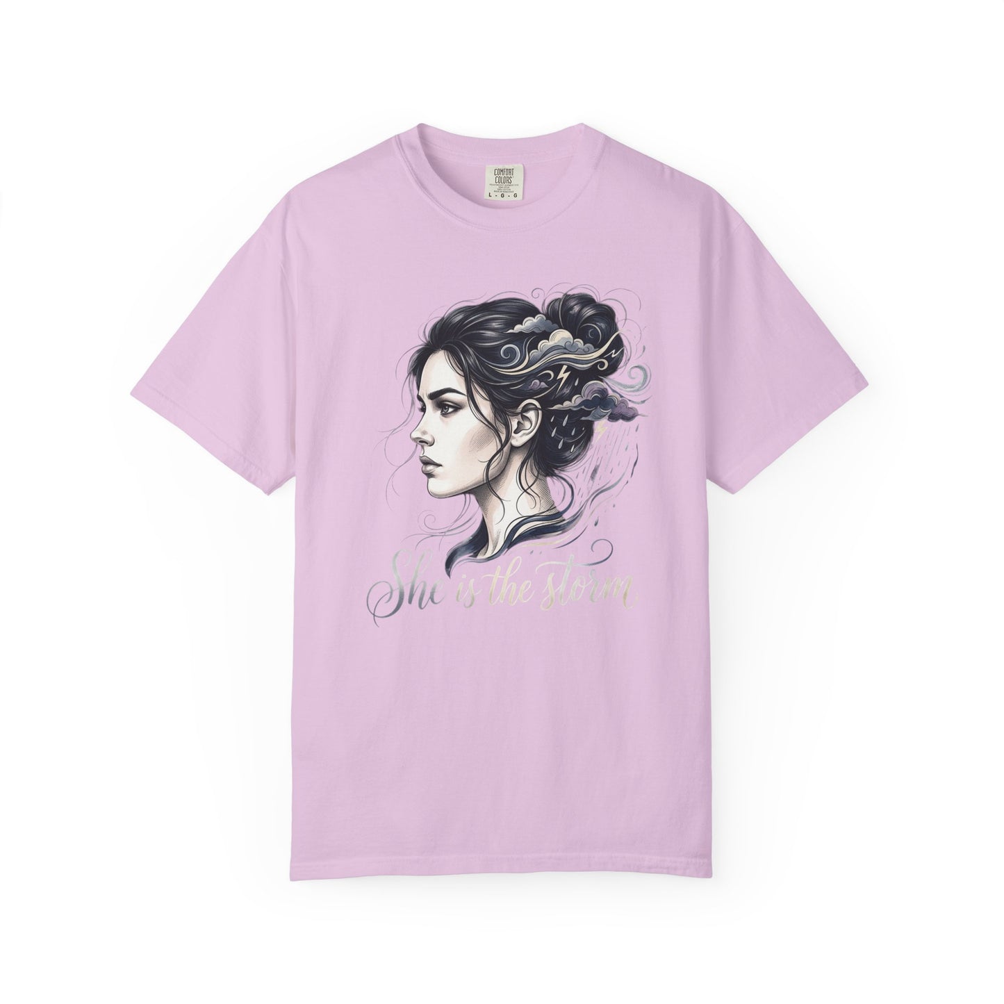 She Is The Storm Comfort Colors Tee