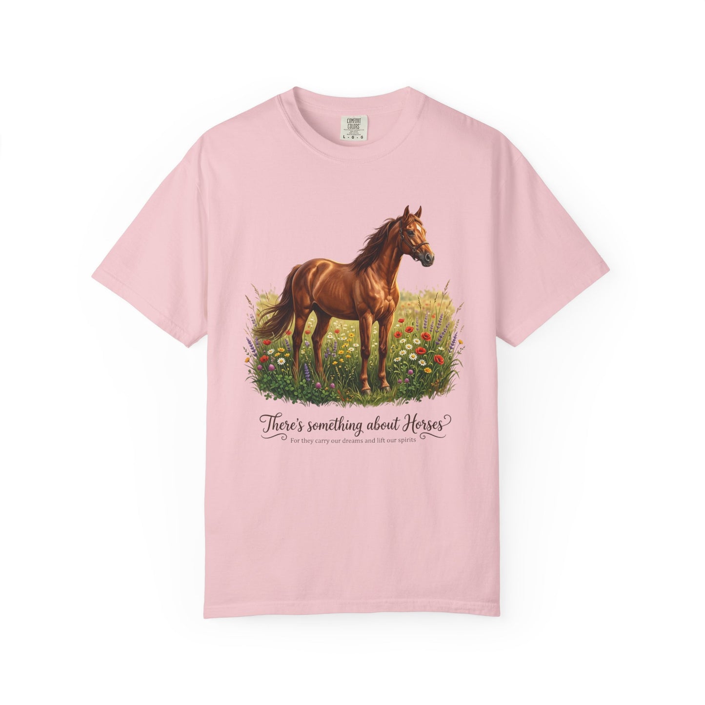 Run Free Horse Comfor colors Unisex Garment-Dyed T-shirt