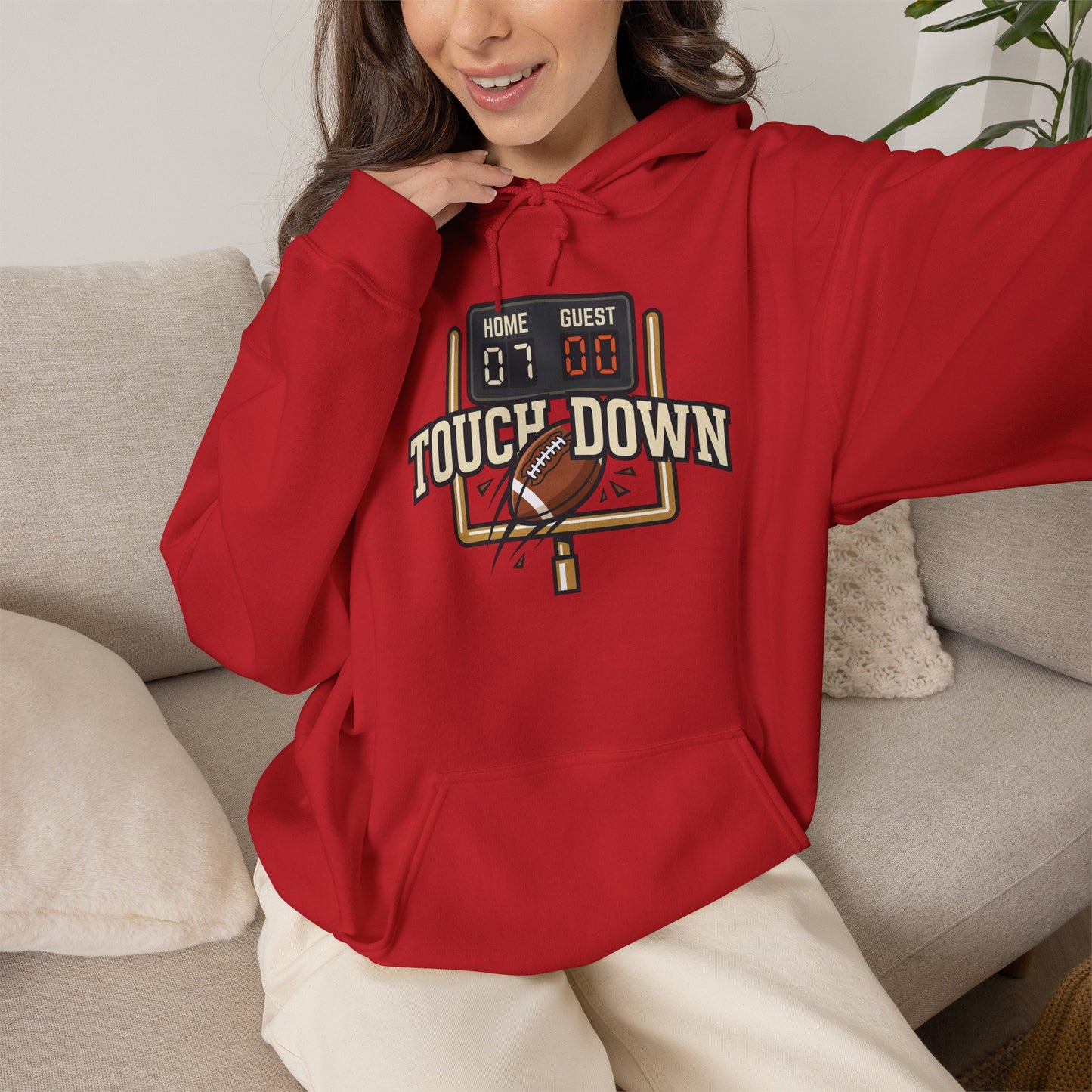 Touch Down Gildan Unisex Heavy Blend™ Hooded Sweatshirt