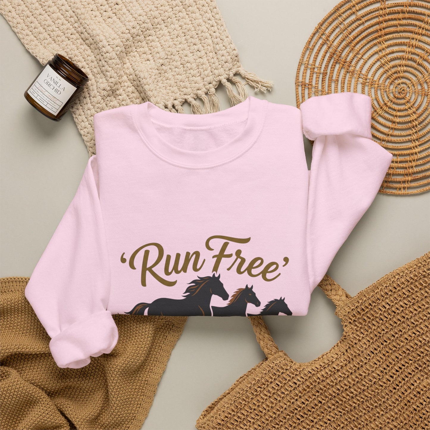"Wild at heart"   Horse Unisex Heavy Blend™ Crewneck Sweatshirt