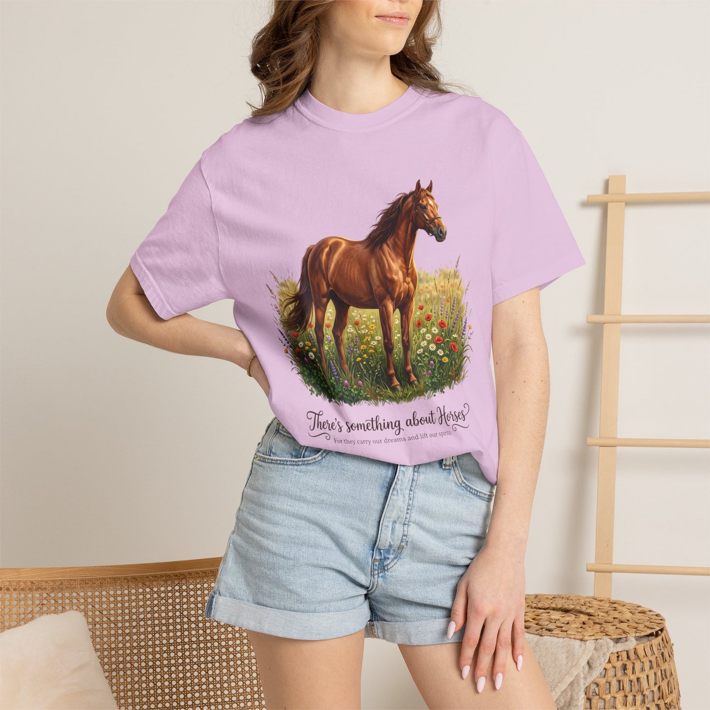 Run Free Horse Comfor colors Unisex Garment-Dyed T-shirt