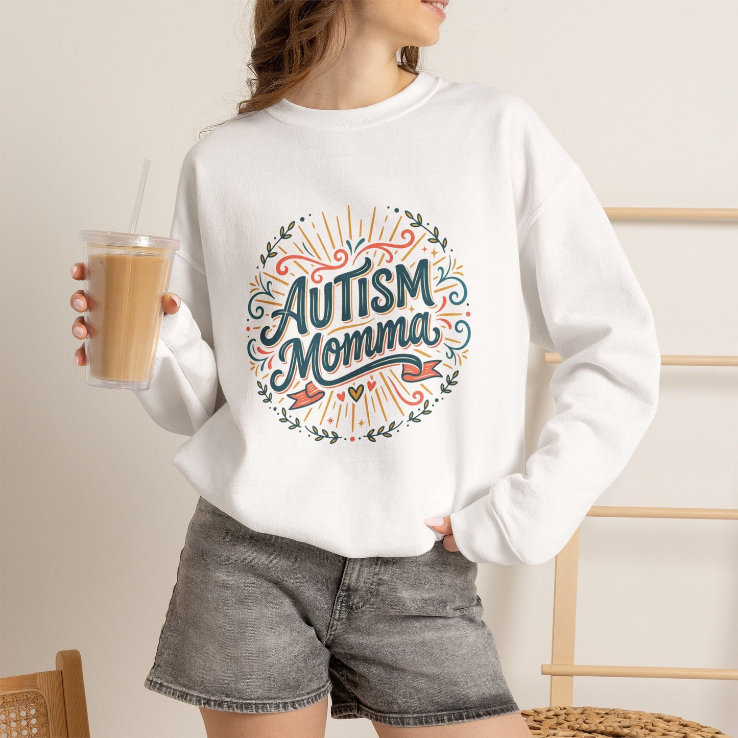 Autism Momma Unisex Heavy Blend™ Crewneck Sweatshirt