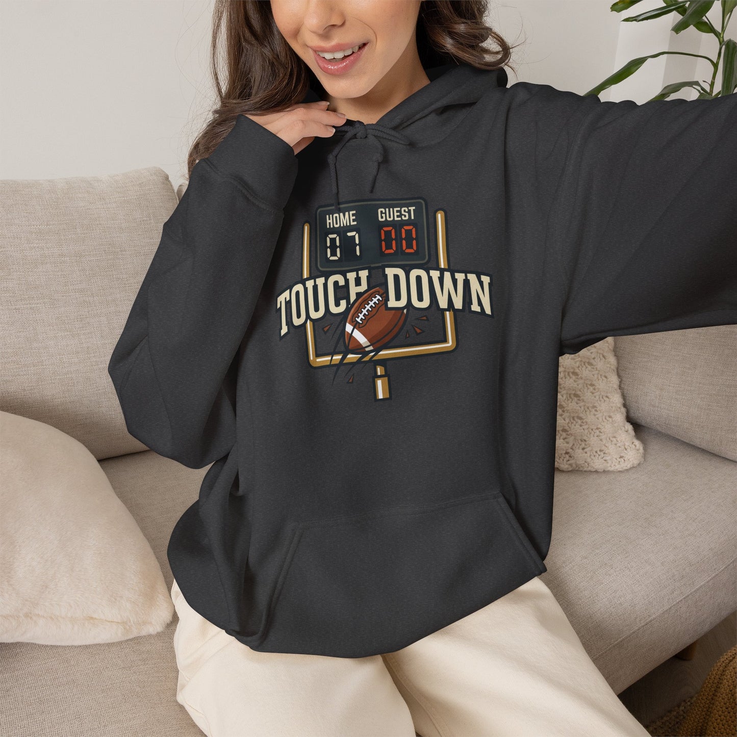 Touch Down Gildan Unisex Heavy Blend™ Hooded Sweatshirt