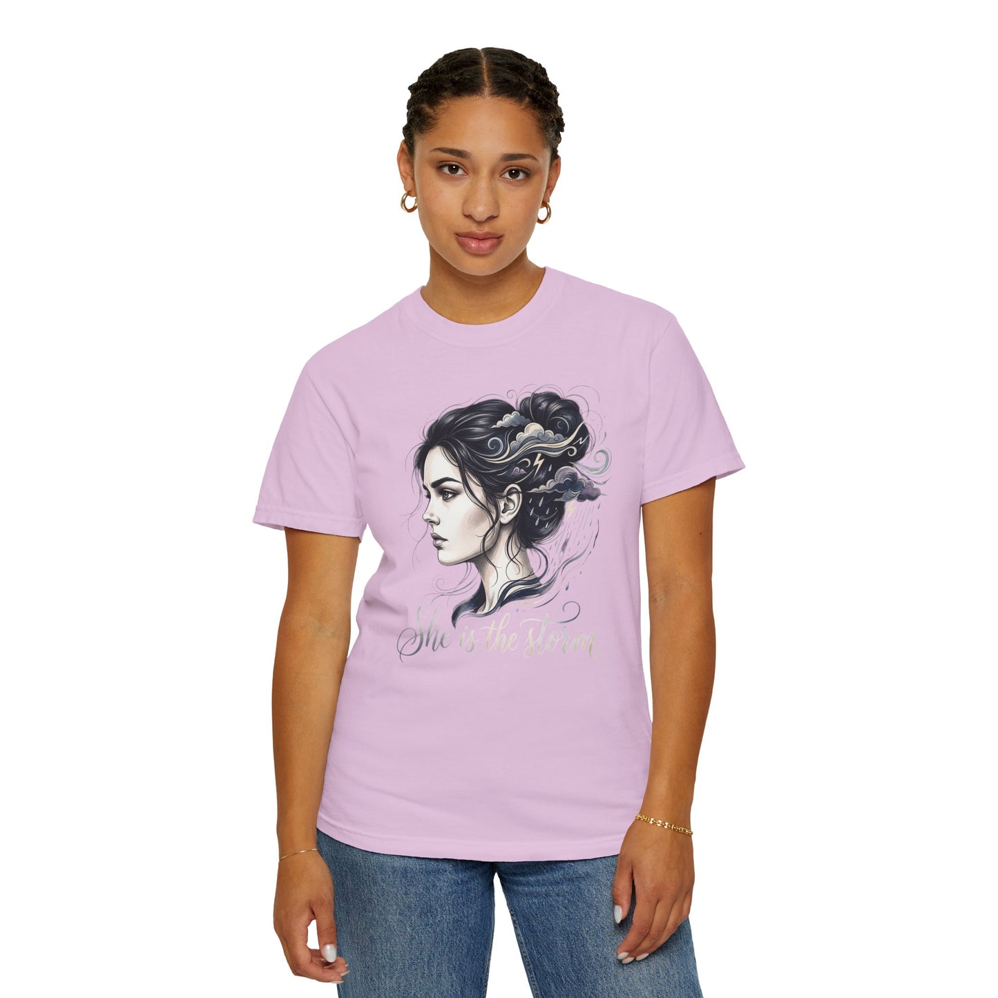 She Is The Storm Comfort Colors Tee