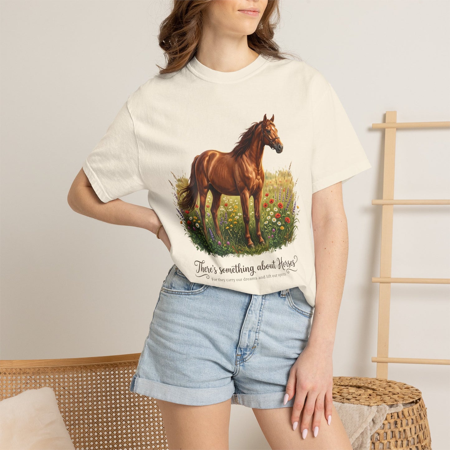 Run Free Horse Comfor colors Unisex Garment-Dyed T-shirt