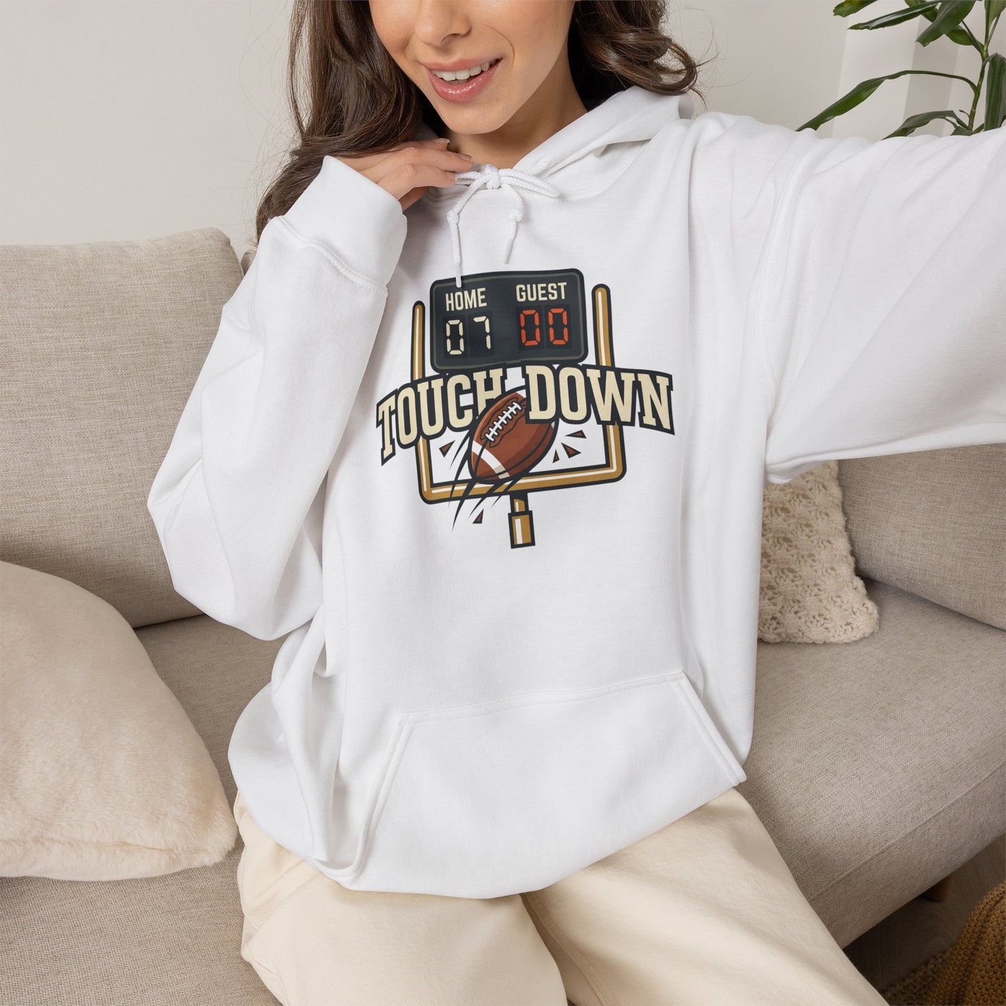 Touch Down Gildan Unisex Heavy Blend™ Hooded Sweatshirt