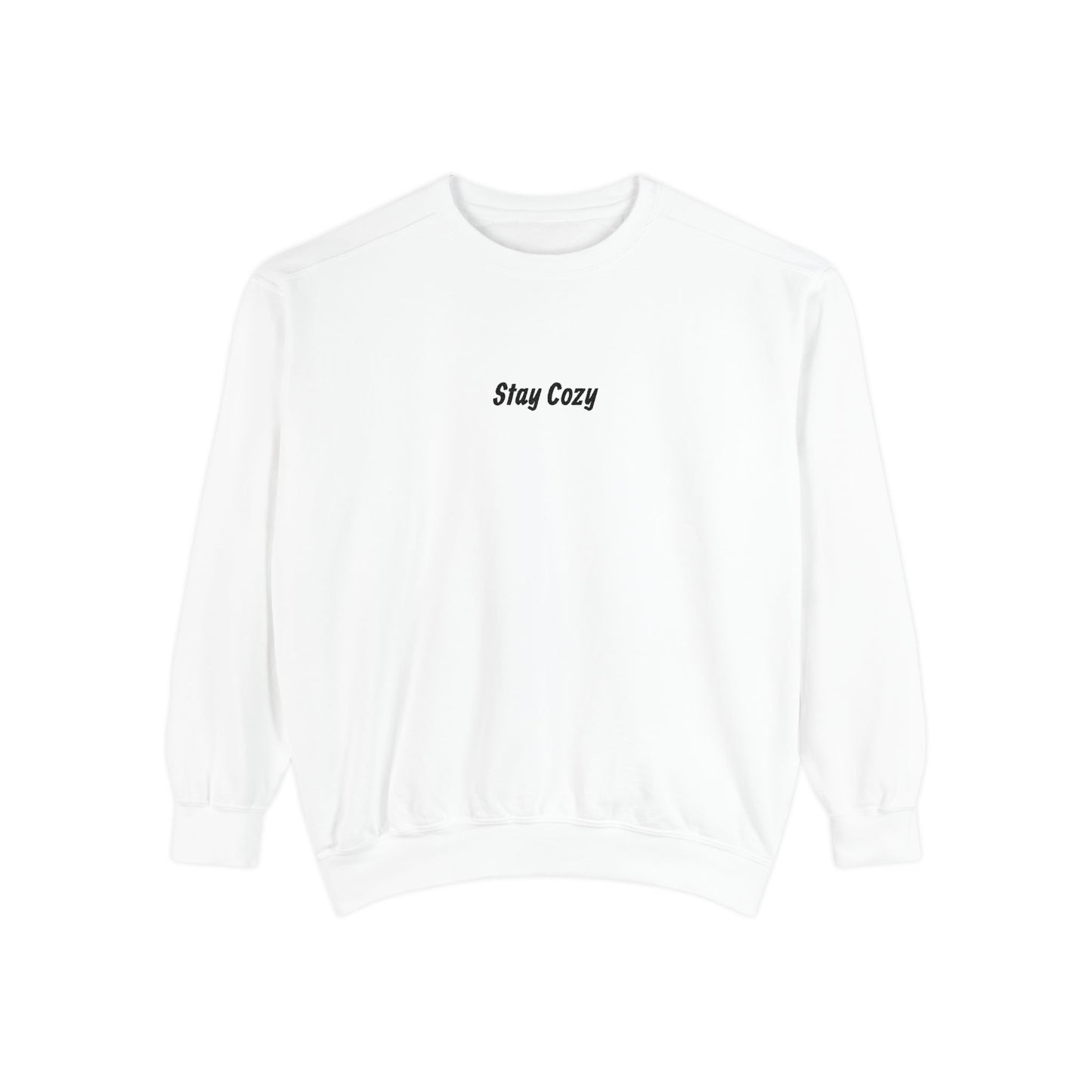Comfort Colors "Stay Cozy" Embroidered Crew Neck Sweatshirt