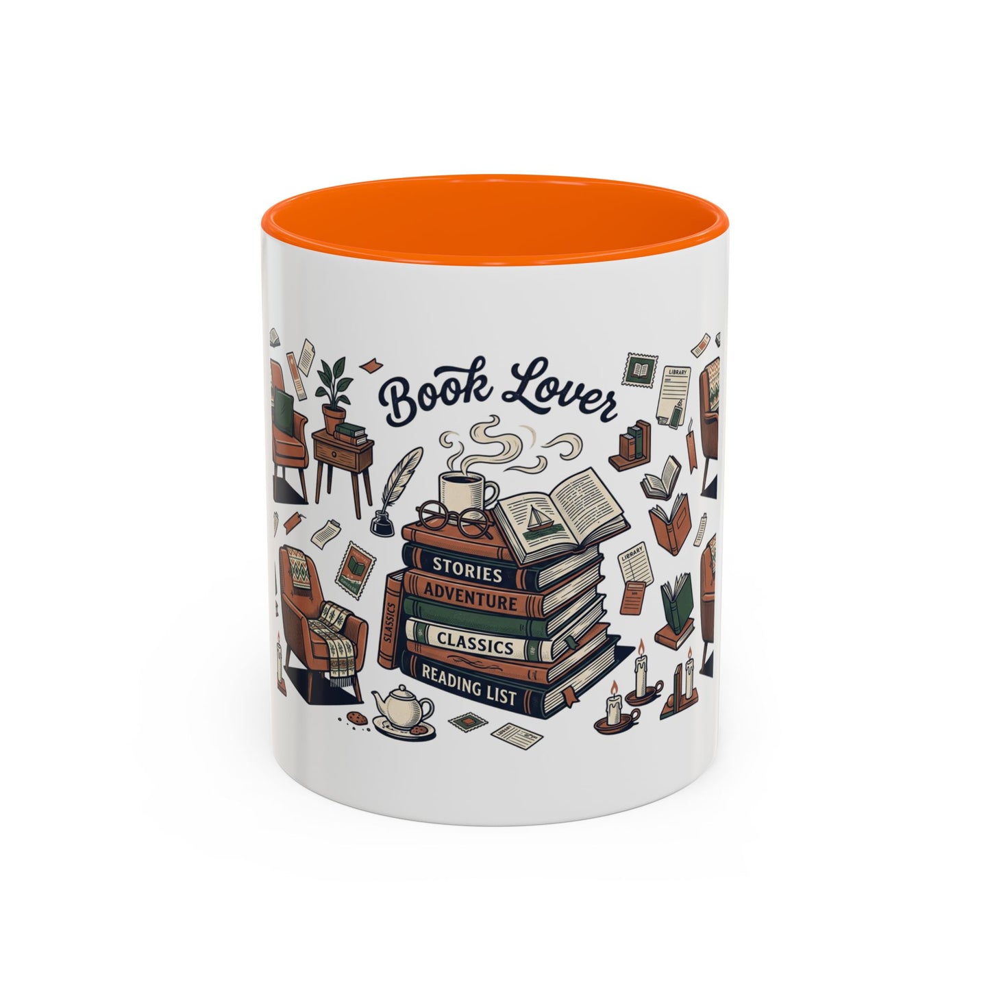 Book Lovers Accent Coffee Mug (11, 15oz)