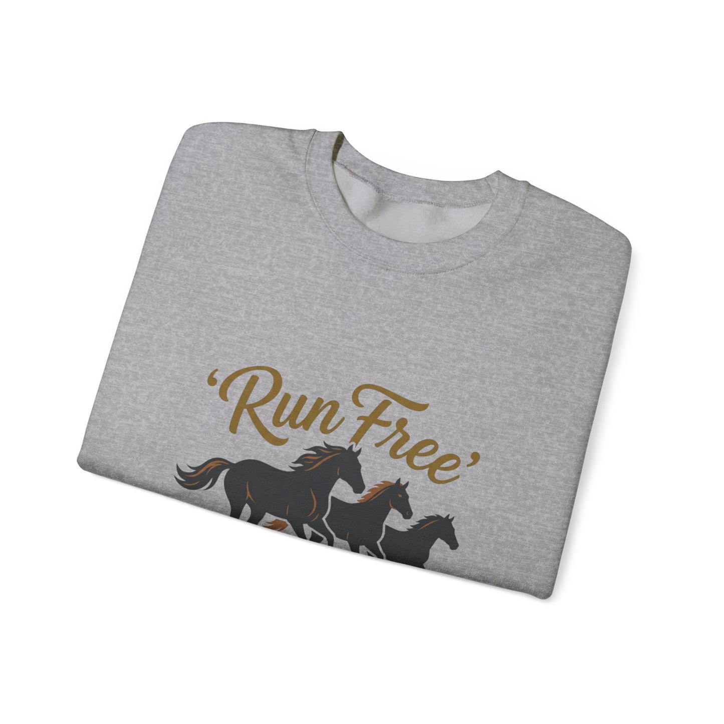 "Wild at heart"   Horse Unisex Heavy Blend™ Crewneck Sweatshirt