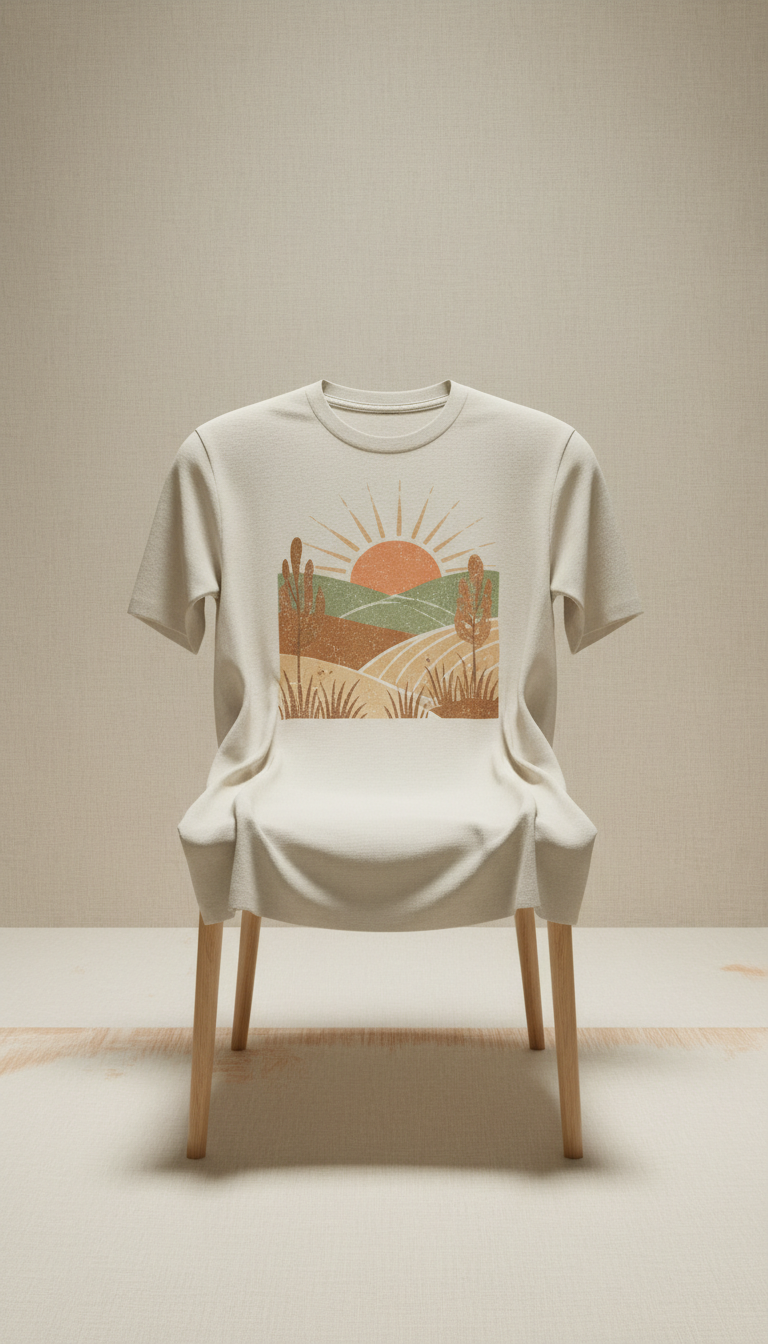Rustic Meadow Cotton Graphic Tee