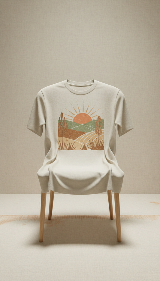 Rustic Meadow Cotton Graphic Tee